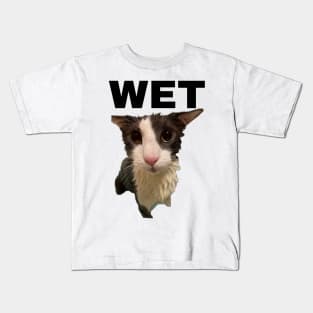 Soggy Cat Wet Kids T-Shirt